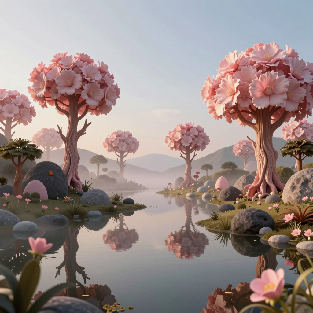 Surreal AI dreamscape art - Image #87