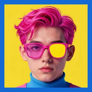 Bold colorful high contrast design