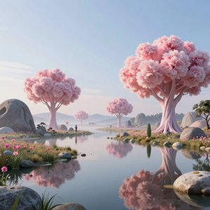 Surreal AI dreamscape art